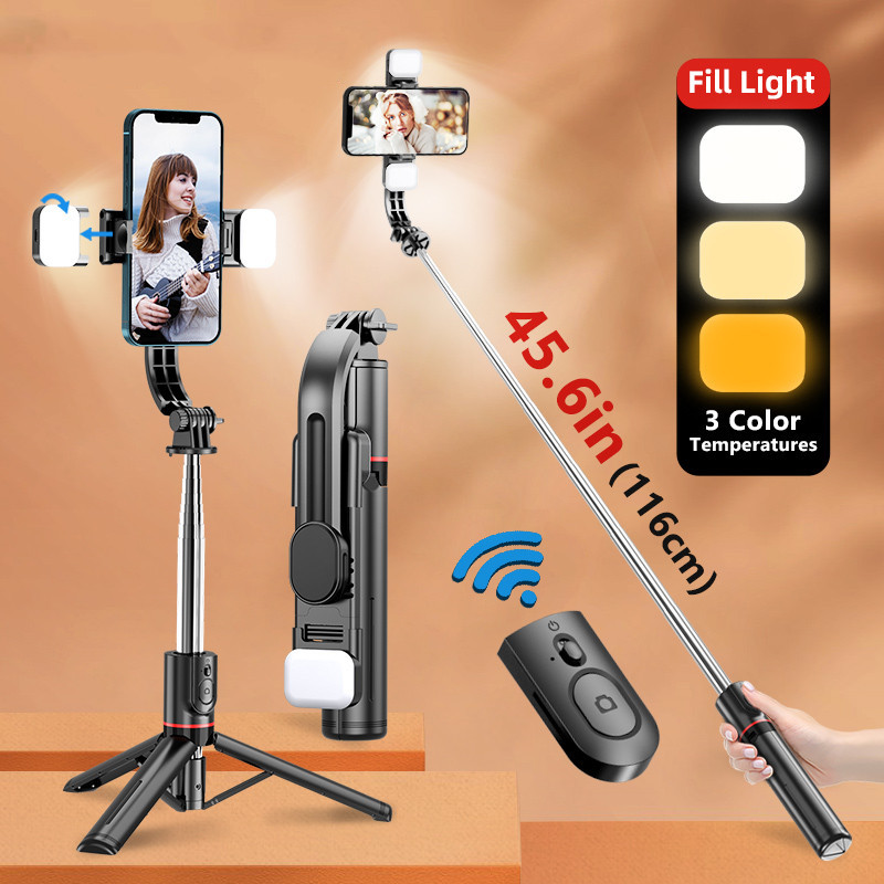 Mobile phone Bluetooth Selfie Stick Tripod