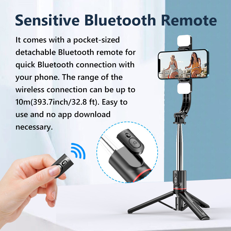 Mobile phone Bluetooth Selfie Stick Tripod