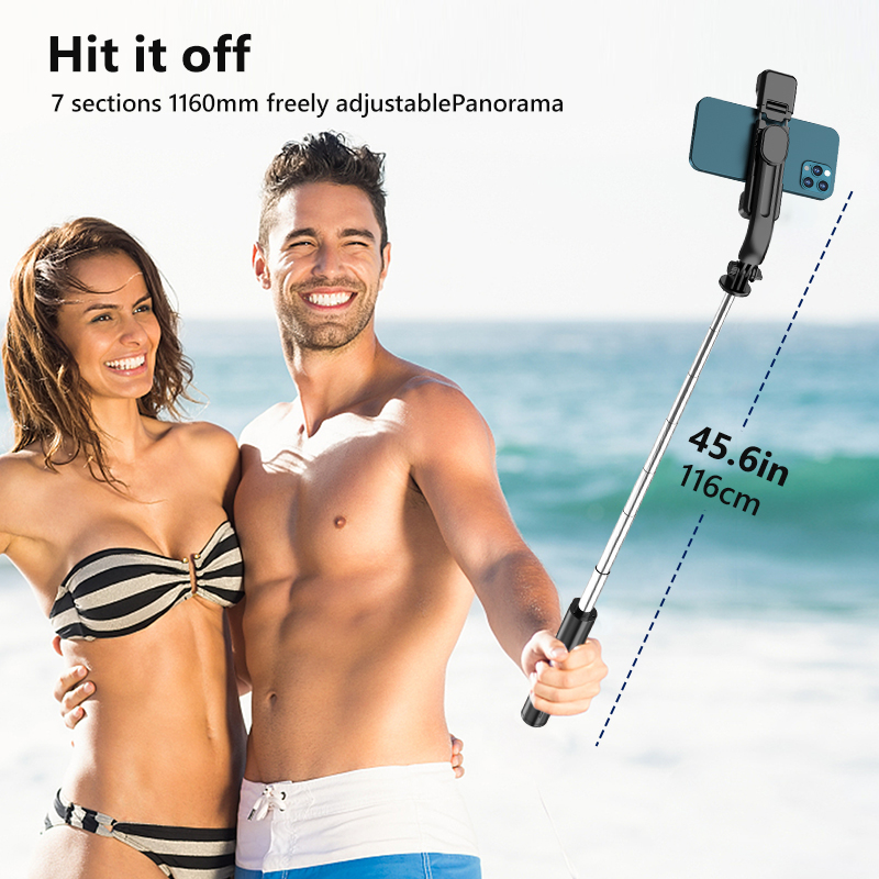 Mobile phone Bluetooth Selfie Stick Tripod