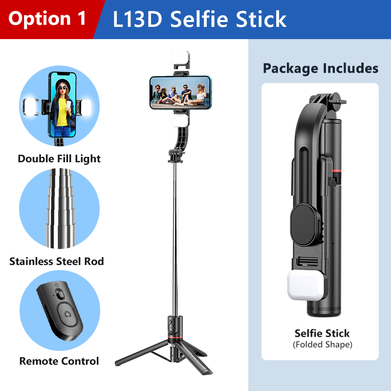 Mobile phone Bluetooth Selfie Stick Tripod